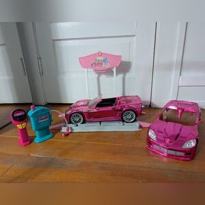 Pink Toy Car Playset
